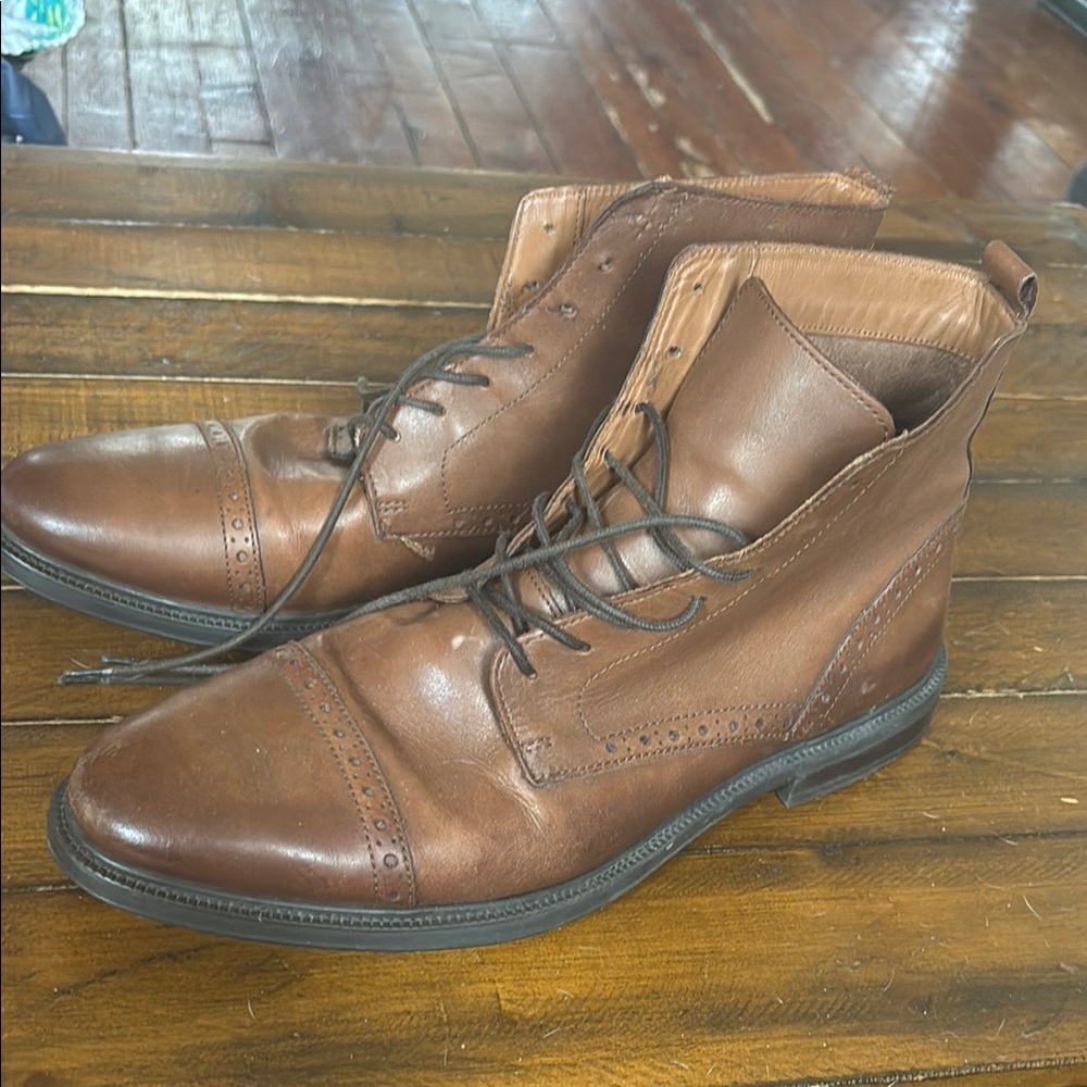 JCP Men’s Stanford Wingtip Boots - Picture 3 of 8
